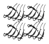 50pcs Black ABS Gutter Guard Clips for Low Hanging Gutters | Tool Free Mounting, Secure in High Winds, Faster Installation for Homeowners and Maintenance Staff