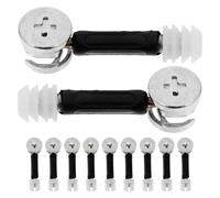 50pcs Black Cam Screw Furniture Connector Kit for Cabinets and Panels | Iron Cam Lock Hardware, Reusable Fastening Parts, Smooth No Burr Finish, for DIY Repair and Installers