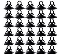 50pcs Black Car Sunshade Suction Cups Pull Ring Dovetail Plastic