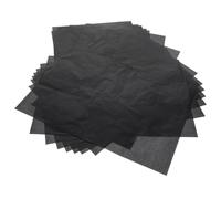50pcs Black Graphite Transfer Paper, Single Sided, for Artists | Low-smudge Tracing Sheets, Easy Cutting, Works in Dim Light, Canvas and Wood Surfaces, Black Finish
