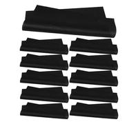 50pcs Black Non-woven Fabric Car Foot Mats Universal Fit