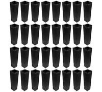 50pcs Black Planting Bag Thickened Plastic Seedling Nursery Grow Bag