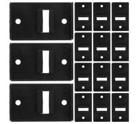 50pcs Black Plastic Cabinet Kickboard Plinth Buckles Snap Clips | Fast Fitting, Wall Close Alignment, Buffer Cushioning, for Cabinet Installers and Carpenters