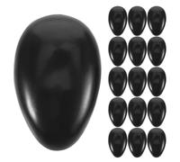 50pcs Black Plastic Reusable Ear Protectors for Hair Dyeing