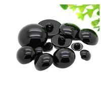 50pcs Black Plastic Safety Eyes Mushroom Beads DIY Sewing Crafting Buttons for Puppet Bear Doll Plush Animal (25MM)