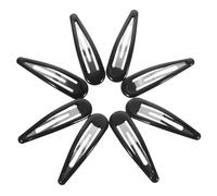 50pcs Black Snap Hair Clips Barrette Clip for Women and Teens | Metal Construction, No Slip Strong Grip, Sturdy Shape Retention, Beaches Parties Styling
