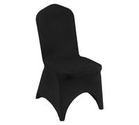 (50PCS, Black) VEVOR White Stretch Spandex Folding Chair Covers for Wedding Party Dining