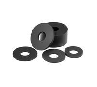 50pcs Black Waterproof Nitrile Rubber Shock-absorbing Gaskets, Flat Sealing Gaskets, ID 1.5-2.5mm, OD 4-12mm, Thickenss 1-6mm, for Bathroom Pipes, Electronic Equipment, 2.5x5x1(50pcs)