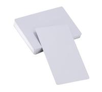 50Pcs Blank Business Cards, 5 Colors Metal Engraved Smooth Name Cards, Aluminium Alloy Business Cards, Mini Thank You Cards for Distinguished Identity (Silver)
