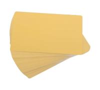 50pcs Blank Metal Business Cards Aluminum Gold Finish for Engraving | Sublimation Printable Sheet, Fits Standard Holders, for Name Plates and Signs, DIY Crafters and Engravers