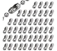 50Pcs Blind Chain Connectors, 4.5mm Roller Blind Chain Connectors, Stainless Steel Clips for Vertical Blinds and Curtain Repair, Bead Chain Spare Parts