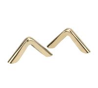 50Pcs Book Corners Metal Edge Decorative Cover for 2mm Thickness Books, Brass Gold for Scrapbooking Albums and Menus
