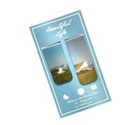 50Pcs Bookmark Beautiful Scenery Art Page Folder for Books Readers for Study(Color1)