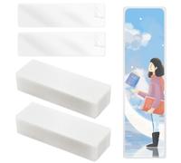 50pcs Bookmark Laminating Pouches, 6x2in Hot Laminator Pouches 4.9 Mils Clear Bookmark Sleeves Plastic Thermal Laminating Pockets for Book Lovers Nature Lovers
