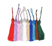 50pcs Bookmark Tassels, Keychain Tassels Soft Craft Tassels for Bookmarks, Crafts and Jewelry Making, 10 Colors