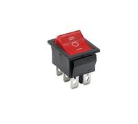 50pcs/box KCD4 Rocker Switch Power Switch ON-OFF-ON 3 Position 6 Electrical equipment With Light Switch 16A 250VAC/ 20A 125VA IDGTTLDF(Red)