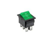 50pcs/box KCD4 Rocker Switch Power Switch ON-OFF-ON 3 Position 6 Electrical equipment With Light Switch 16A 250VAC/ 20A 125VA IDGTTLDF(Green)