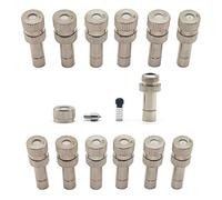 50pcs Brass isting Nozzles for Outdoor Cooling Syste/Dust Control, ister Nozzle Atoizing isting Sprayer Fog Nozzles for Garden, Huidification, Landscaping, 6 (Size : 0.2)