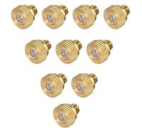 50pcs Brass isting Nozzles Replaceent Heads for Outdoor Cooling Syste, Low Pressure Atoizing isting Sprayer for Patio Lawn, Landscaping, Dust Control, 10/24 UNC (Size : 1.0(0.039''))