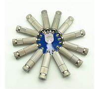 50pcs Brass misting Nozzle kit for Cooling System high Pressure 3 16 Threaded Mister nozzles Anti drip fogging Spray Head for Landscaping air humidification Brushed Nickel Size 0 1mm