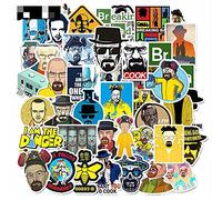 50PCS Breaking Bad Laptop Stickers - Gift for Children, Teens, Adults & Kids - Waterproof, Aesthetic Stickers for Scrapbook, Water Bottle, Skateboard, Journal, Wall, Car
