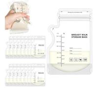 50Pcs Breast Milk Storage Bag, Temp-Sensing Milk Storing Bags, BPA Free Milk Storage Bags, Pre-Sterilized Milk Storage Bags, Easy Pour Breast Milk Storage Bag, Breastmilk Storing Bags, Black