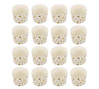 50pcs Bronzing Star Pattern Paper Muffin Cups Disposable Cake Liners