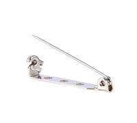 50Pcs Brooch Pins, 20/25/32/38mm Bar Pins Brooch Lock Back Safety Catch Rolling DIY Craft Brooch Findings with Back Bar Fastener for Craft Jewellery Making DIY Crafts (32mm)