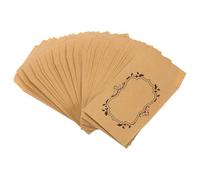 50pcs Brown Kraft Paper Coin Envelopes Self Adhesive