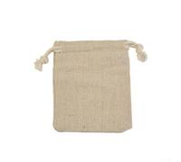 50Pcs Brown Linen Burlap Bags,8 * 10cm for MINI Lightweight Presents Bags Breathable Hessian Pouches with Drawstring Packing Storage for JUTE Sacks DIY Craft
