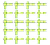 50pcs Bubble Level Small Spirit Level Tool Light Green