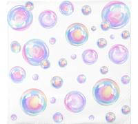 50Pcs Bubbles Cocktail Beverage Napkins, Under The Sea Disposable Paper Dessert Napkin for Tropical Summer Pool Birthday Party Supplies