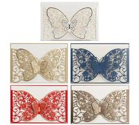 50pcs Butterfly Covers Party Postcard Business Greeting Card Engagement Wedding Decoration For Wedding Engagement Anniversary(Mix)(Mix)