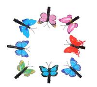 50pcs Butterfly Hair Clip 4.5cm PVC Barrettes for Women | Creative Vivid Chic Design, Wedding Party Birthday Holiday Use, Colourful Accessory for Friends Random Color