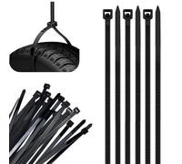 50Pcs Cable Ties Black, 450mm x 4.8mm, Heavy Duty Nylon Cable Ties with 22kg Tensile Strength, Multi-Purpose Zip Tie Wraps for Indoor Outdoor Home Office