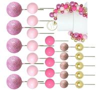 50PCS Cake Decoration Set Round Shape Toppers Festival Cake Accessories Cake Adornment Suitable For Holiday Parties Foam Cake Decorations