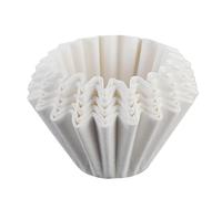 50PCS Cake Shaped Coffee Filter Paper - White Patterned Bowl Liners for 1-4 Cup Machines, Single Serve Drip Brewer Paper Inserts, Eco Friendly Daily Brewing Accessories