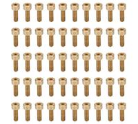 50Pcs Cap Hex Socket Screw, M4 Copper Fastener Hardware, Pure Copper Industrial Screws with Smooth Surface and Uniform Thread Pitch for Machinery Repair and DIY Projects (M4*12)
