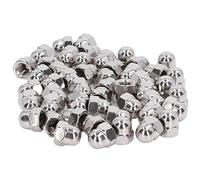50Pcs Cap Nut Kit, Stainless Steel Fastener Set, DIN1587 Standard M3 - M12 Thread Nuts with Accurate Pitch, Rustproof A2-70 Material for Maintenance Repair Vehicle Machine Equipm (M10)