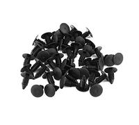 50pcs Car Plastic Rivets, 6mm Hole Dia Fastener Fender Bumper Push Pin Clip, Car Body Trim Clips, Fastener Retainer for Car Replacement Accessories Parts Repair