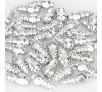 50PCS Carbide Screw Spikes with Tool for Tire Grip Enhancement on Icy Surfaces for Car Motorcycle and ATV Tires (50PCS 12 * 4MM)