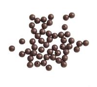 50pcs Carp Fishing Round Soft Rubber Shock Beads Floating Fishing Beads for Rig Setup Line Protection and Shock Absorption (8mm Brown)
