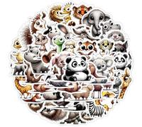 50PCS Cartoon Animals Stickers for Bumper,Helmet,Guitar,Notebook,Scrapbook,Water Bottle,Luggage,Cute Raccoon Waterproof Vinyl Sticker,Teens Adults Decal,Hedgehog Kawaii Aesthetic Graffiti Decals