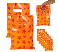 50pcs Cartoon Animation Gift Bag, Anime Theme Party Supplies Yellow and Red Star Orange Party Dragon Ball Z Favor Bags Goku Goodies Bag for Happy Birthday Decoration