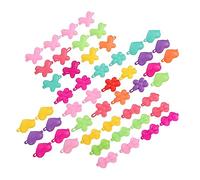 50Pcs Cartoon Hairpins for Colorful Plastic Hair Accessories with Heart Bow and Flower Designs Cute Hair Clips for Photography and DIY Outfits