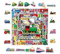 50Pcs Cartoon Train Stickers DIY Decoration Waterproof Send Gifts to Boys Girls and Children Stick Them on Mobile Phones Computers Cups Cars Suitcases Refrigerators Skateboards