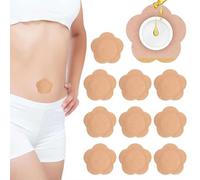 50PCS Castor Oil Patches - Castor Oil Pack Organic Cotton,High Absorbent for Cotton Self-Adhesive Pads Organic Flannel,