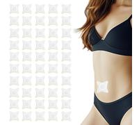 50pcs Castor Oil Patches for Belly Button, 2.76x2.76in Self-Adhesive Castor Oil Pack Wraps Highly Absorbent Compress Wrap No Leakage (Oil Not Included)