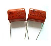 50pcs CBB 474 630V 474J CBB21 0.47uF 470nF P20 Metallized Polypropylene Film Capacitor Electronic Accessories