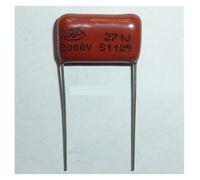 50pcs CBB capacitor 271 2000V 271J 2KV 270pF 0.27nF P15 CBB81 Metallized Polypropylene Film Capacitor IDGTTLDF